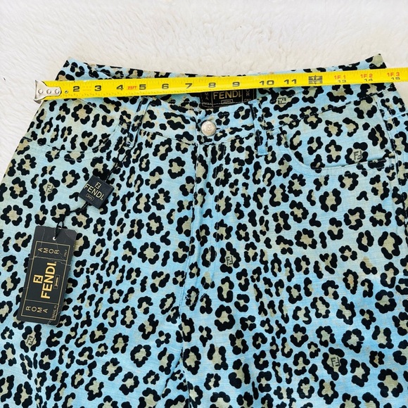 Fendi Tessuto Leopard Cheetah Print Pants size EU 45 US 31 - Picture 9 of 16